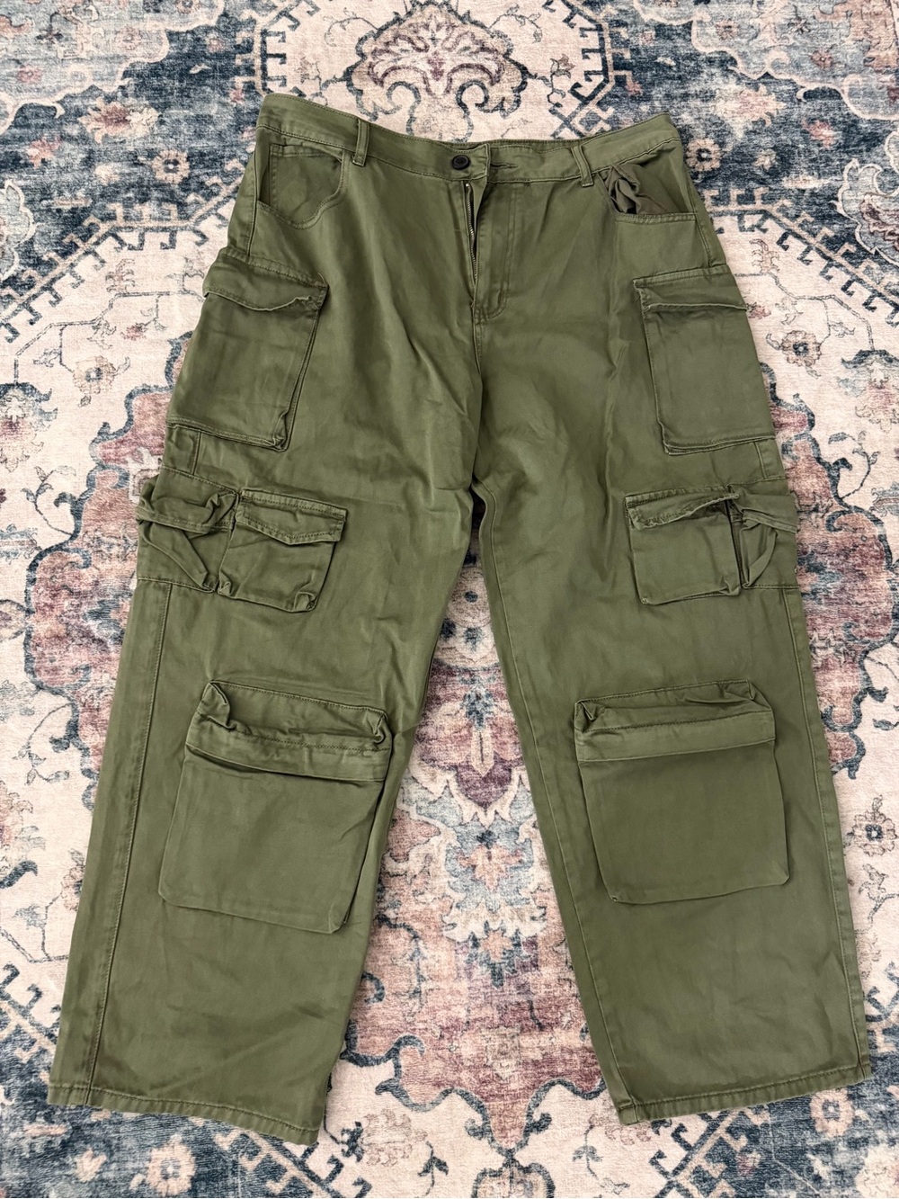 Olive Green Cargo Pants